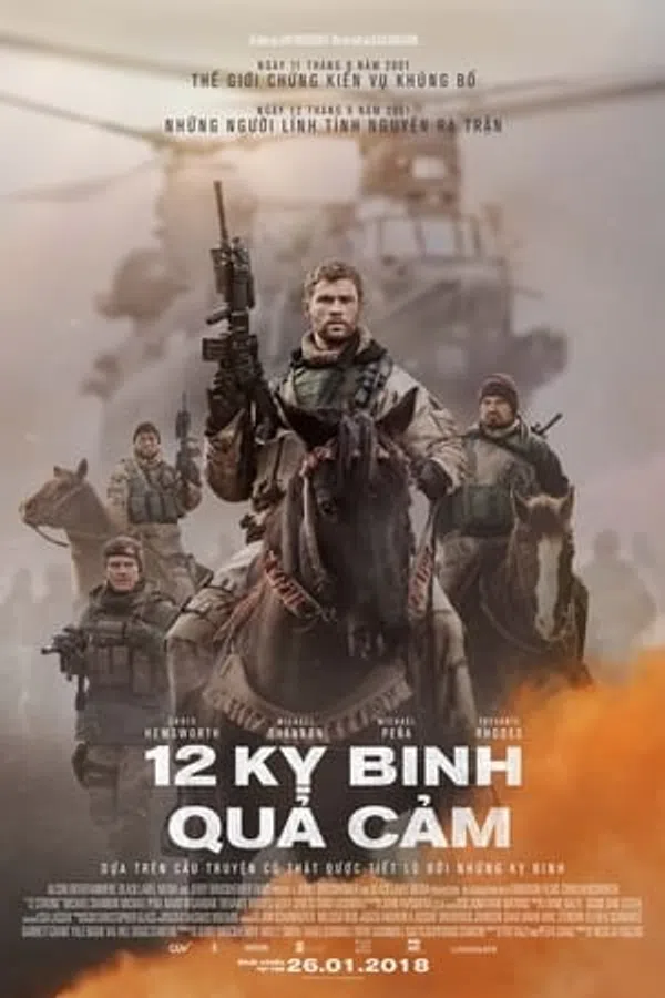 Poster phim 12 kỵ binh quả cảm trên Phim Mới